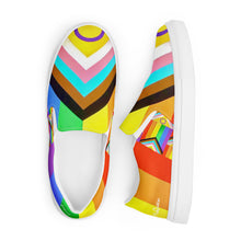 Load image into Gallery viewer, PRIDE Women’s Size Scale Slip-On Canvas Shoes