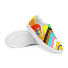 Load image into Gallery viewer, PRIDE Women’s Size Scale Slip-On Canvas Shoes