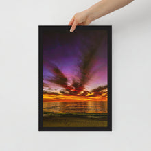 Load image into Gallery viewer, Flaming Sunset Framed Photo