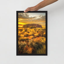 Load image into Gallery viewer, Uluru Gold Framed Photo
