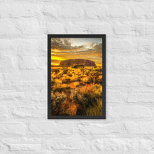 Load image into Gallery viewer, Uluru Gold Framed Photo