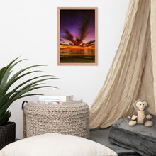 Load image into Gallery viewer, Flaming Sunset Framed Photo