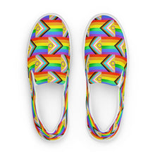 Load image into Gallery viewer, PRIDE Houndstooth Slip-On Canvas Shoes Women’s Size Scale