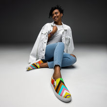 Load image into Gallery viewer, PRIDE Women’s Size Scale Slip-On Canvas Shoes