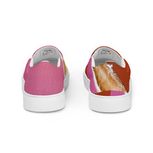 Load image into Gallery viewer, Men&#39;s Pink Lake Slip-On Canvas Shoes
