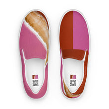 Load image into Gallery viewer, Men&#39;s Pink Lake Slip-On Canvas Shoes
