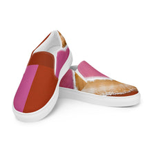 Load image into Gallery viewer, Men&#39;s Pink Lake Slip-On Canvas Shoes
