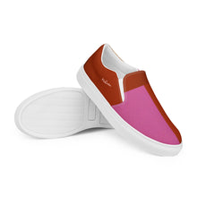 Load image into Gallery viewer, Men&#39;s Pink Lake Slip-On Canvas Shoes
